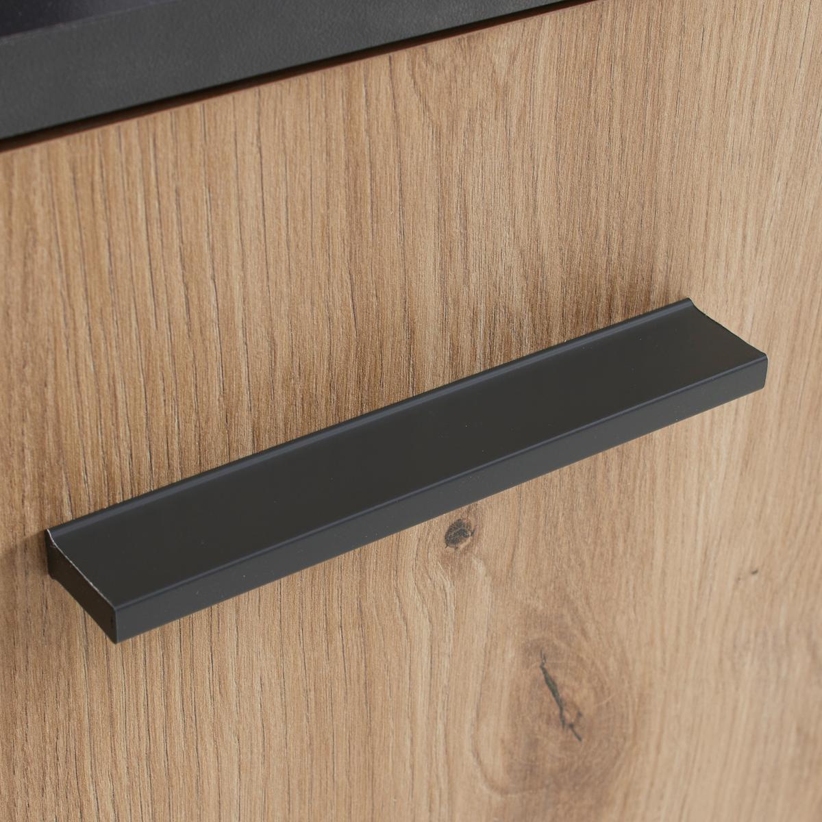 Kommode Montana Anthrazit/Eiche Artisan - Anthrazit/Schwarz, Modern, Holzwerkstoff/Kunststoff (78/90/38cm) - Mömax