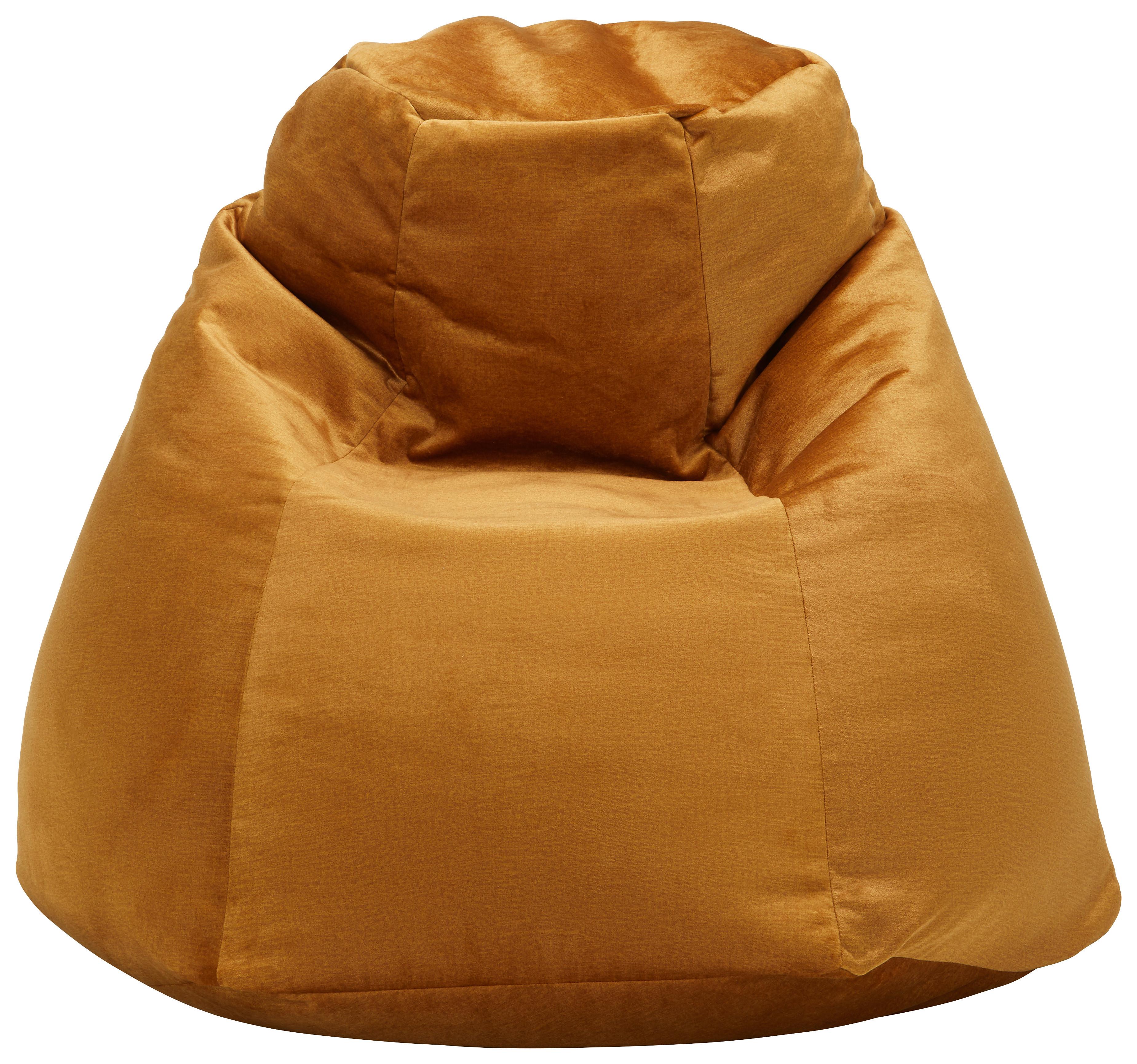 Ülőzsák Verona Samt - sárga/antracit, textil (90/105/90cm) - Best Price