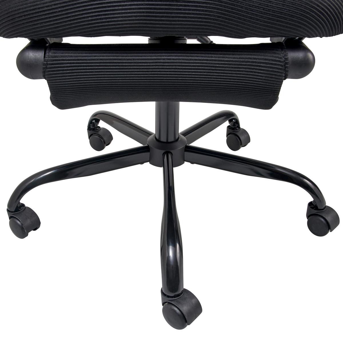KRZESŁO OBROTOWE PARMA - czarny, Modern, tworzywo sztuczne/metal (65/115-123/68cm) - Livetastic