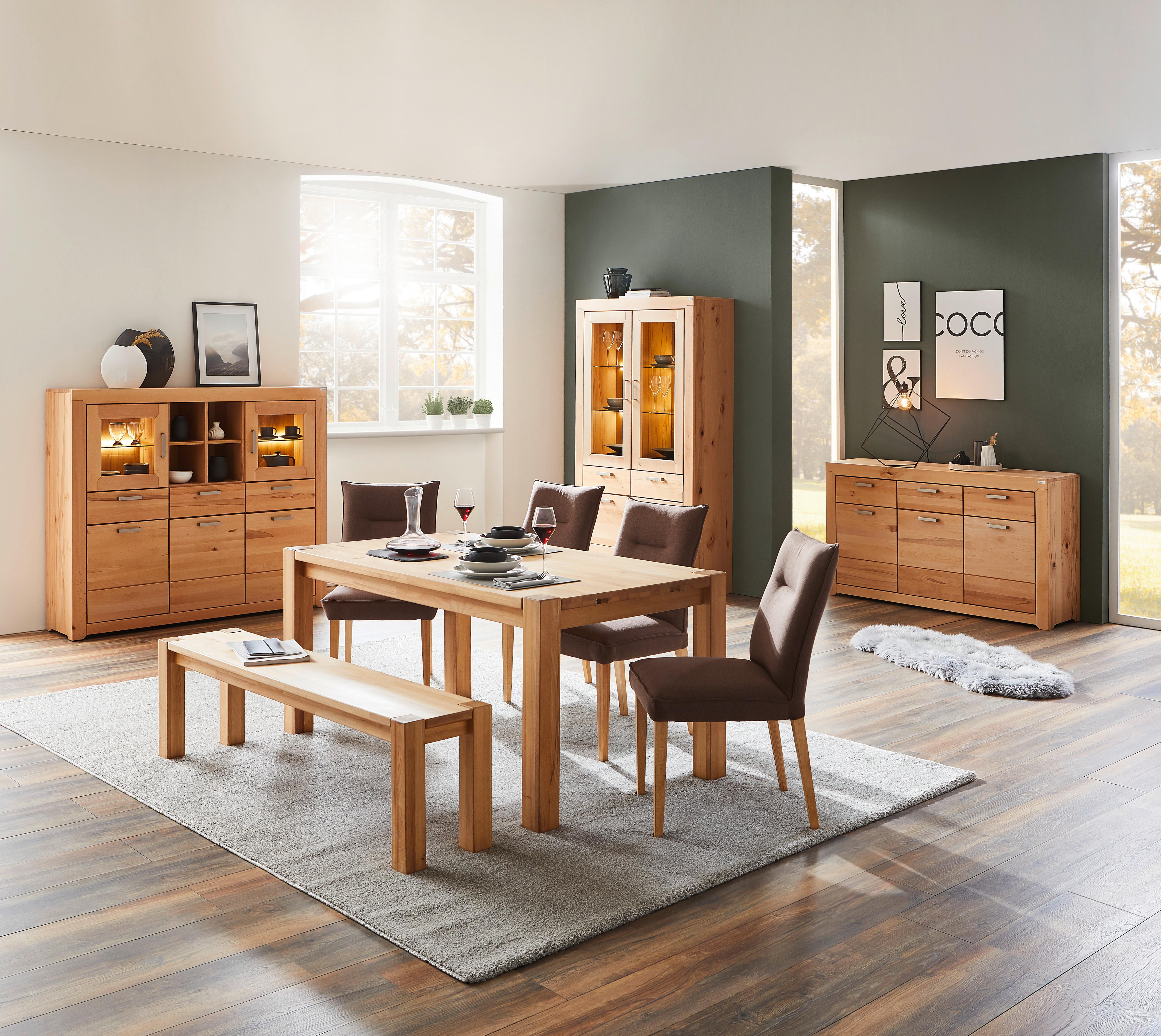 ŁAWKA LEIBNITZ - kolor bukowy, Design, drewno (160/45/33cm) - Linea Natura