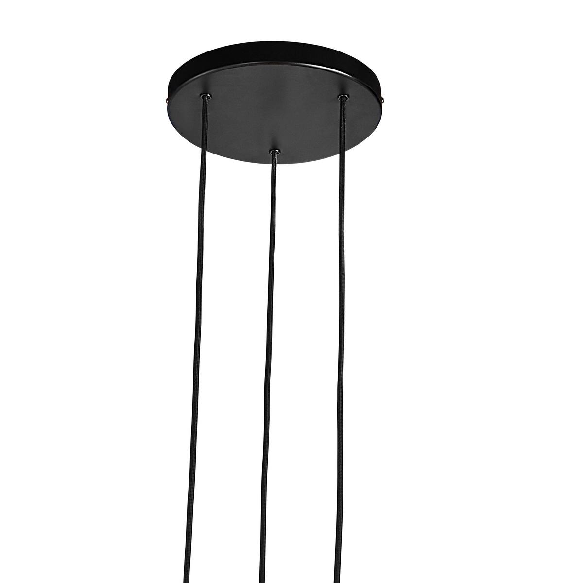 LAMPA WISZĄCA 2010473003 TILO PELA 3 CZARNA - czarny, Design, metal/drewno (22/24,6cm) - Nordlux