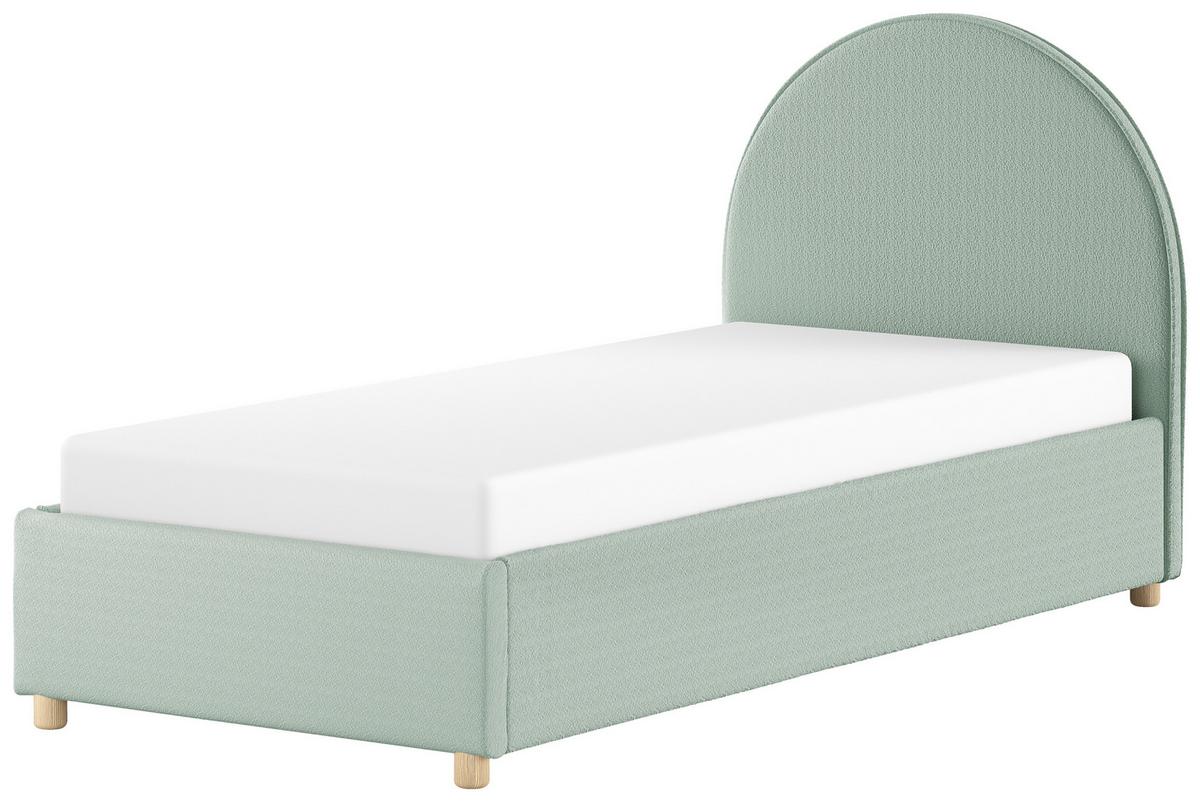 Kinder-/Juniorbett MOON Grün ca. 90x200 cm Bouclé - Naturfarben/Grün, ROMANTIK / LANDHAUS, Holz/Textil (90/200cm) - Vipack