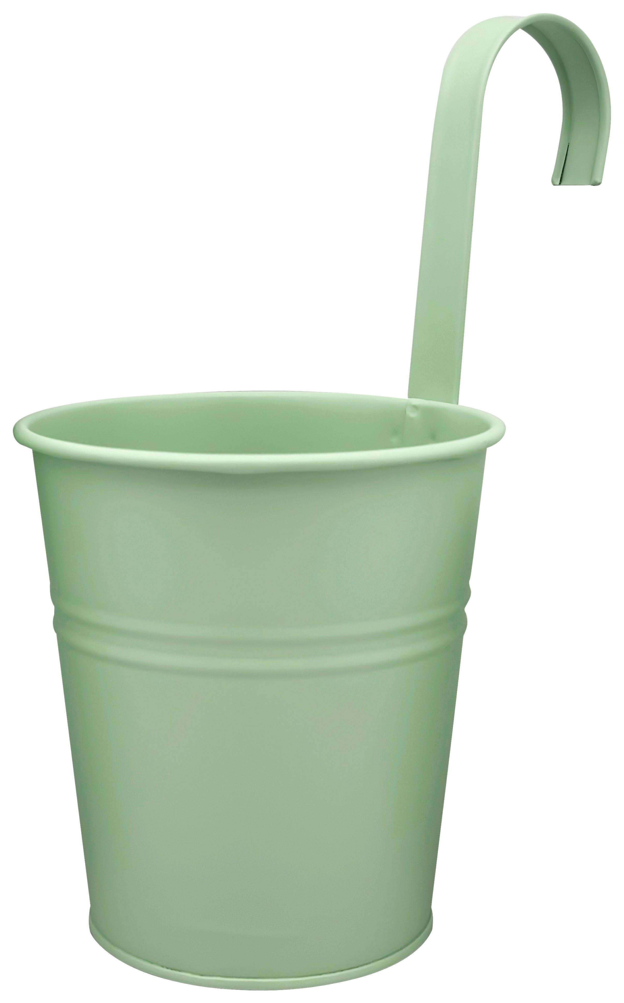 Übertopf Zana Mintgrün Ø ca. 13cm - Mintgrün, Metall (13/13,5/13cm) - Mömax