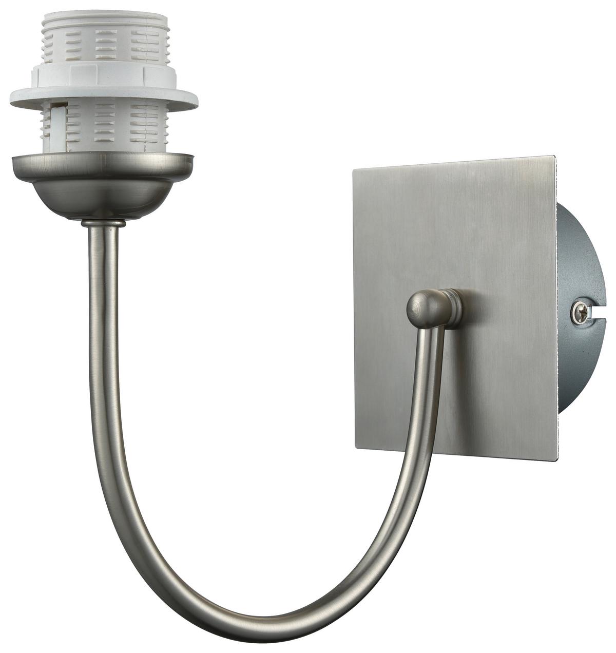 Wandleuchte Walli max. 60 Watt - Nickelfarben, Metall (19,8/19,8cm) - Modern Living