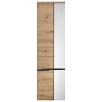Faliszekrény Memphis - Artisan tölgy/szürke, Modern, faalapú anyag/üveg (50/176/31cm) - Mömax