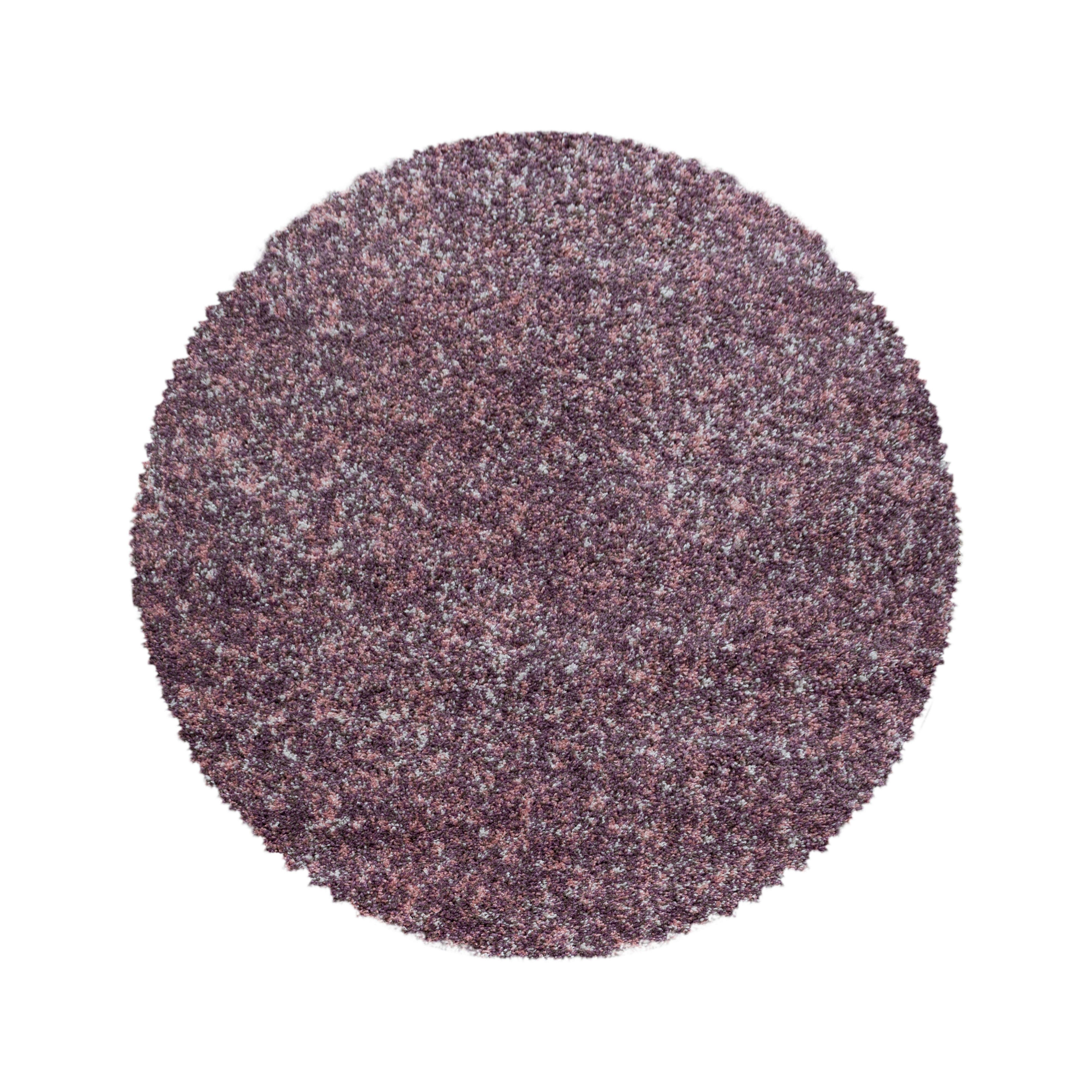Hochflorteppich Enjoy Pink Ø ca. 80cm - Pink, KONVENTIONELL, Textil (80/80cm) - Novel