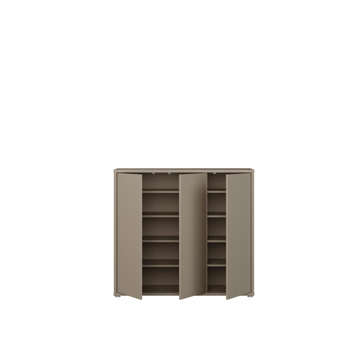 Ormar Za Cipele Alice Springs - siva/taupe, Moderno, drvni materijal/plastika (109,2/99,1/34,9cm) - Modern Living