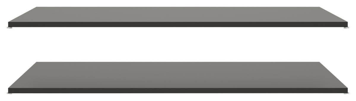 Set Polica 2/1 Dodatna Oprema - Moderno, drvni materijal (102,9/1,6/47,7cm)