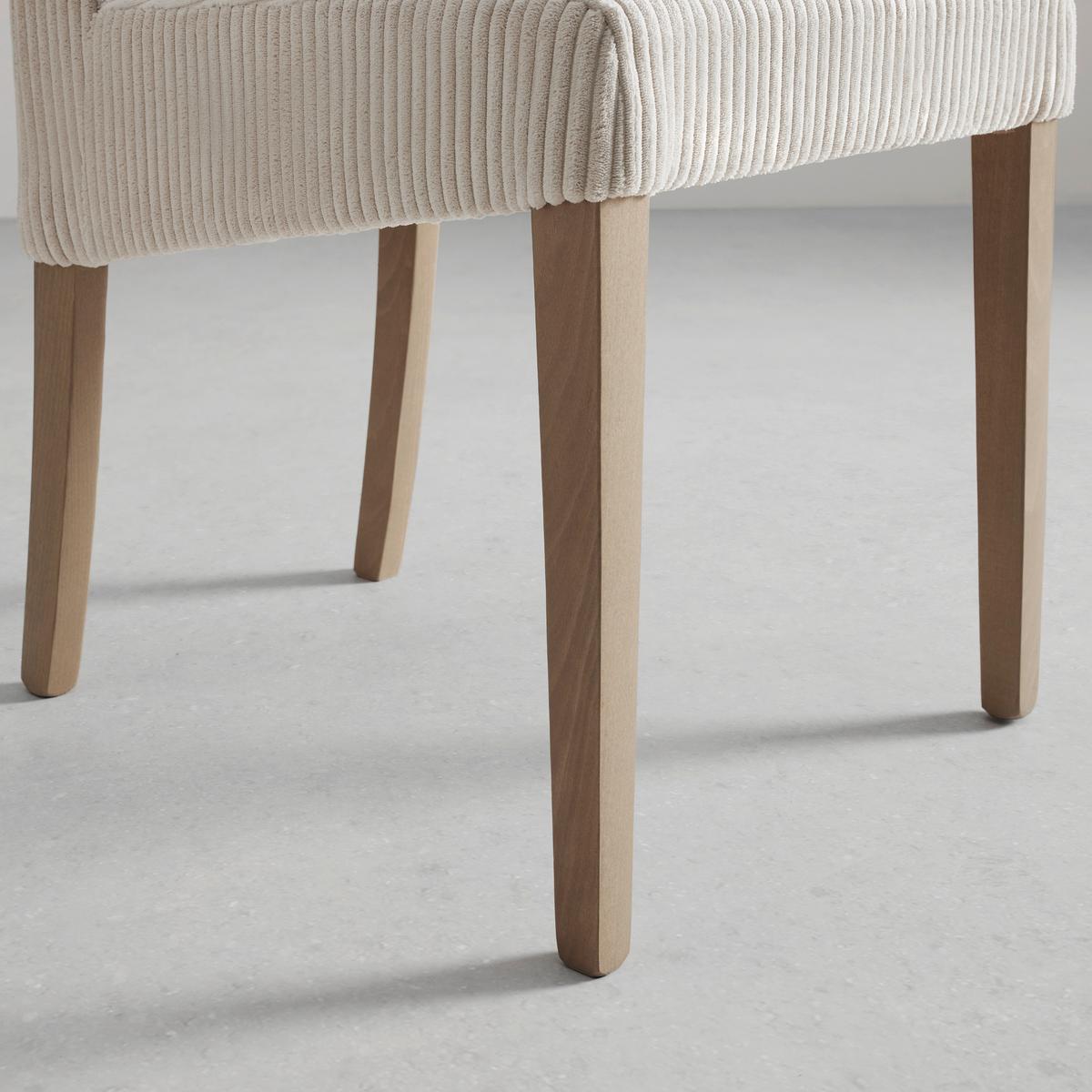 Stuhl Roko Beige - Eichefarben/Beige, MODERN, Holz/Textil (46/101/62cm) - Mömax