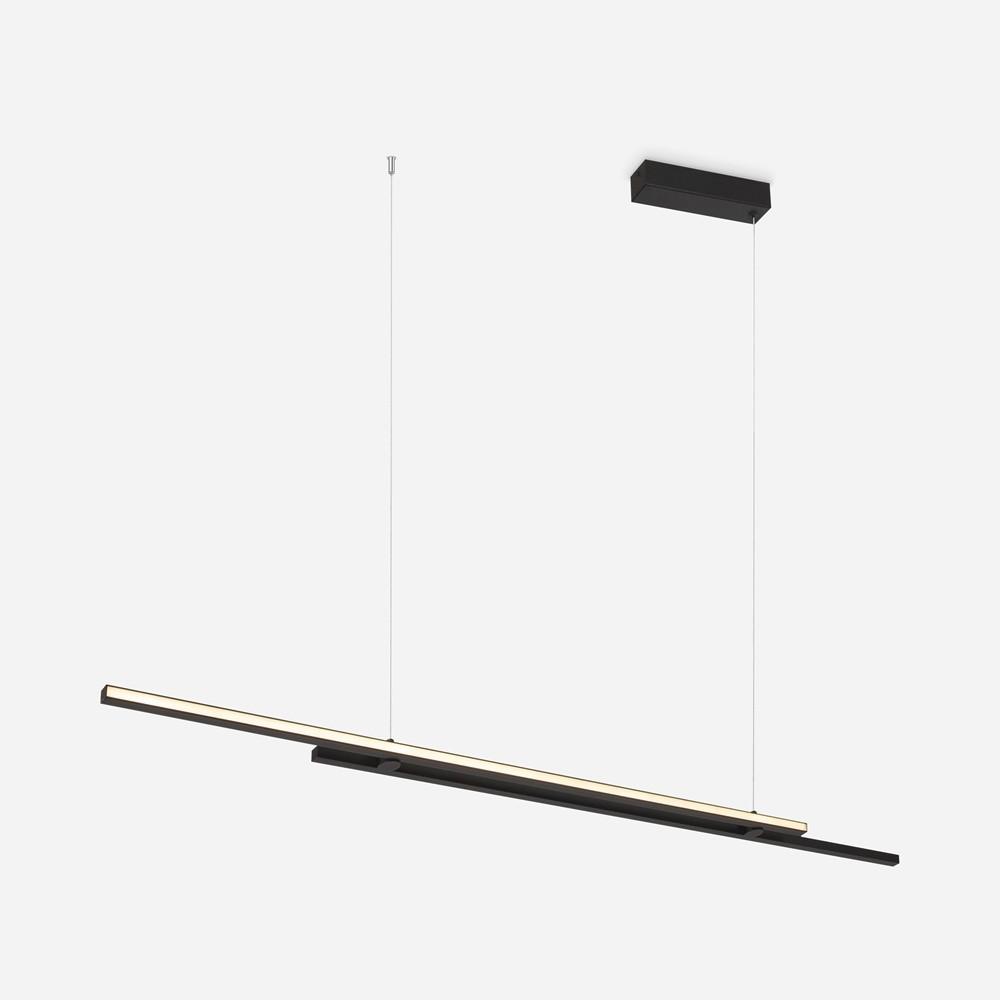 PENDELLEUCHTE HALO - Schwarz, Modern, Metall (150/1,5/15,5cm) - MAYTONI