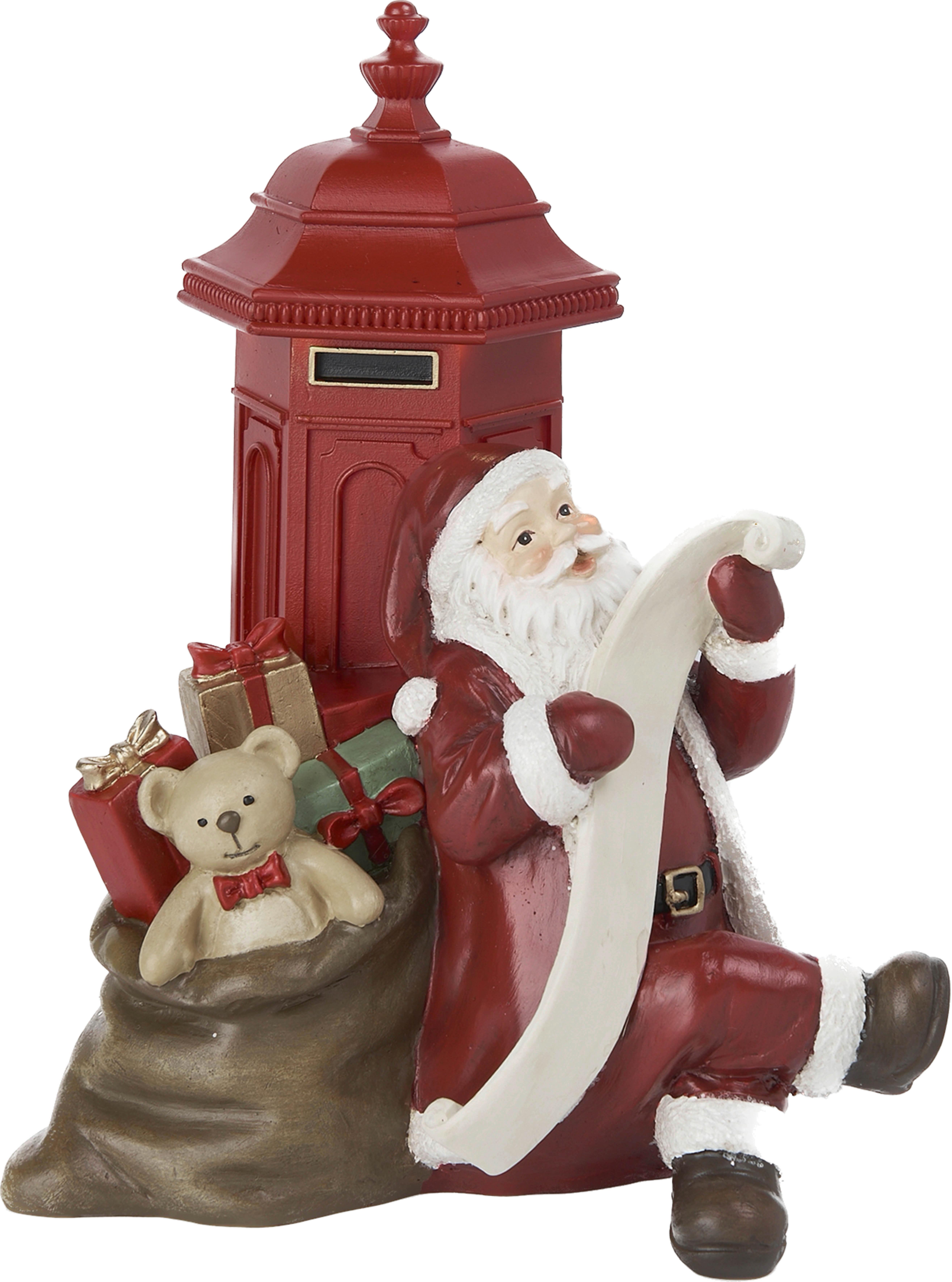FIGURKA ŚWIĄTECZNA AM1123012 - czerwony/biały, Lifestyle, tworzywo sztuczne (16,1/20,5/14cm) - X-Mas