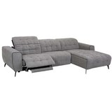 Funkcijska Sedežna Garnitura Bologna - temno siva/siva, Moderno, kovina/tekstil (293/81/174cm) - Modern Living