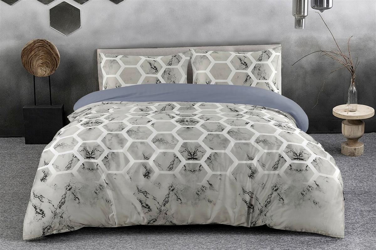 Bettwäscheset Aventura 125-Gb Grau 140x200 - Grau, Basics, Textil (140/200cm) - Kayoom