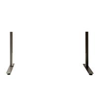 Schreibtischbeine Massiccio in Anthrazit 2 Stk. - Anthrazit, Modern, Metall (70/64/70cm) - Mömax