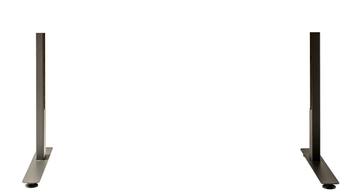 Schreibtischbeine Massiccio in Anthrazit 2 Stk. - Anthrazit, Modern, Metall (70/64/70cm) - Mömax