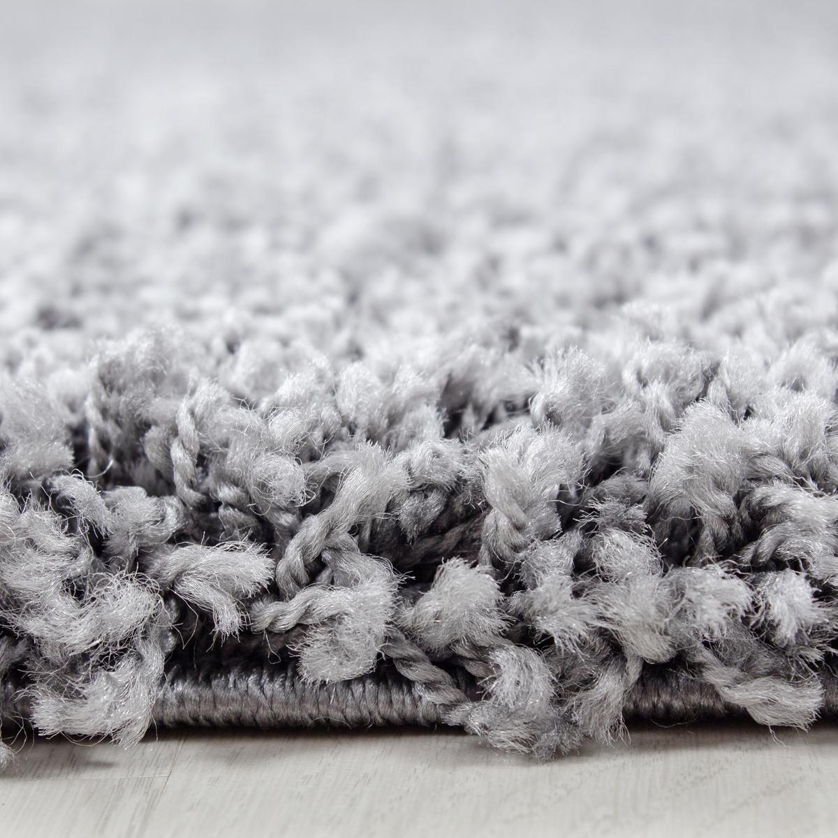 Hochflorteppich Life Lightgrey Hellgrau ca. 140x200cm - Hellgrau, KONVENTIONELL, Textil (140/200cm) - Novel