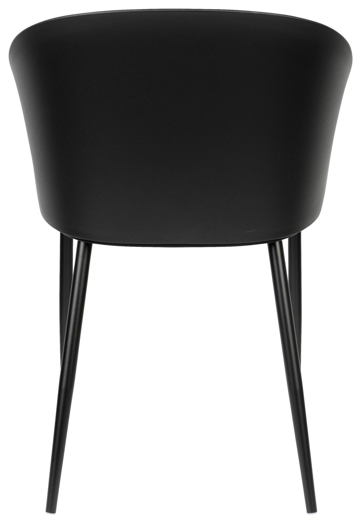 KRZESŁO GIGI - czarny, Konventionell, tworzywo sztuczne/metal (57/81/53,5cm) - Livetastic