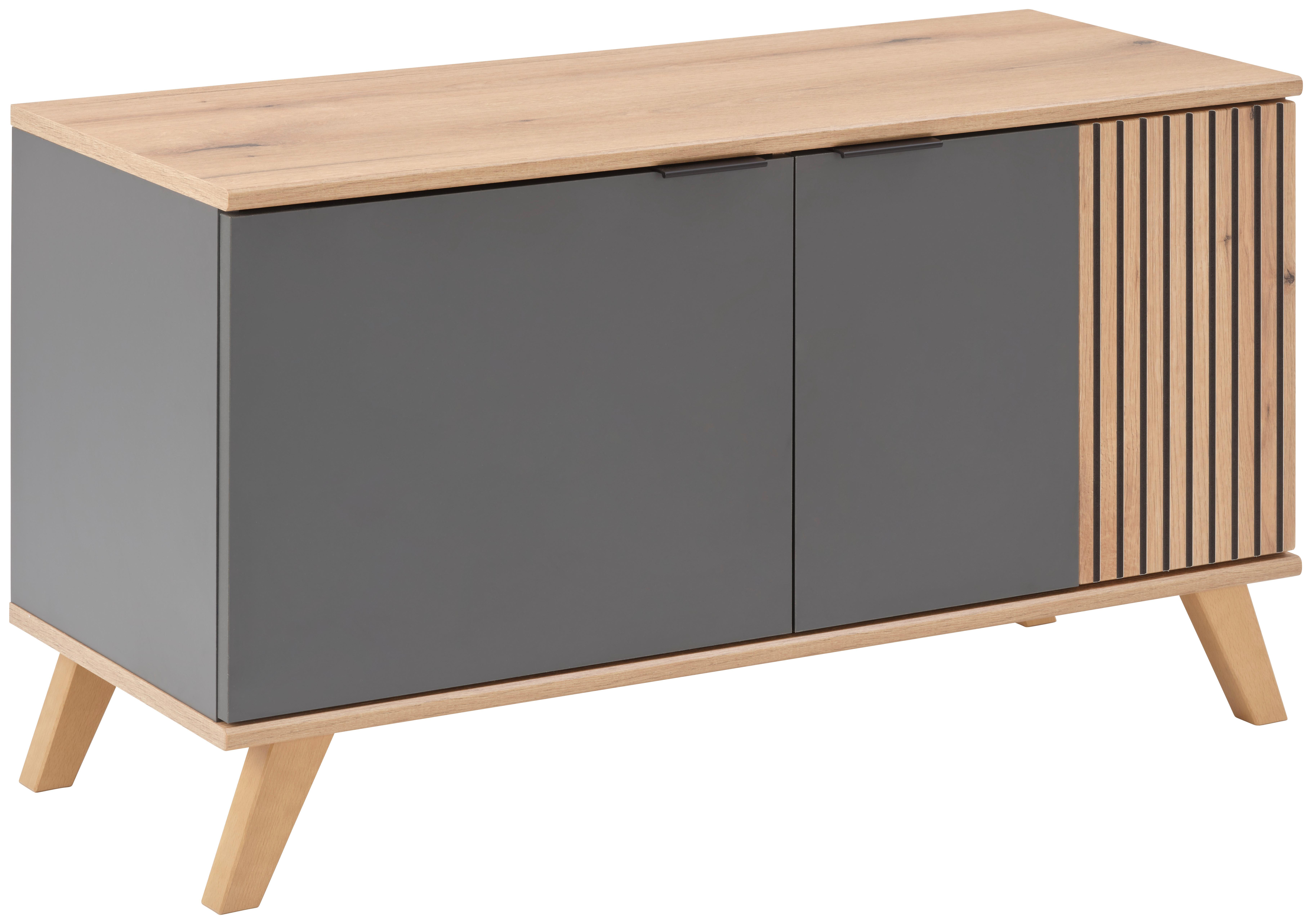 Klupa Za Predsoblje Clever - boja hrasta/crna, Moderno, drvo/pločasti materijal (90/52/38cm) - Modern Living