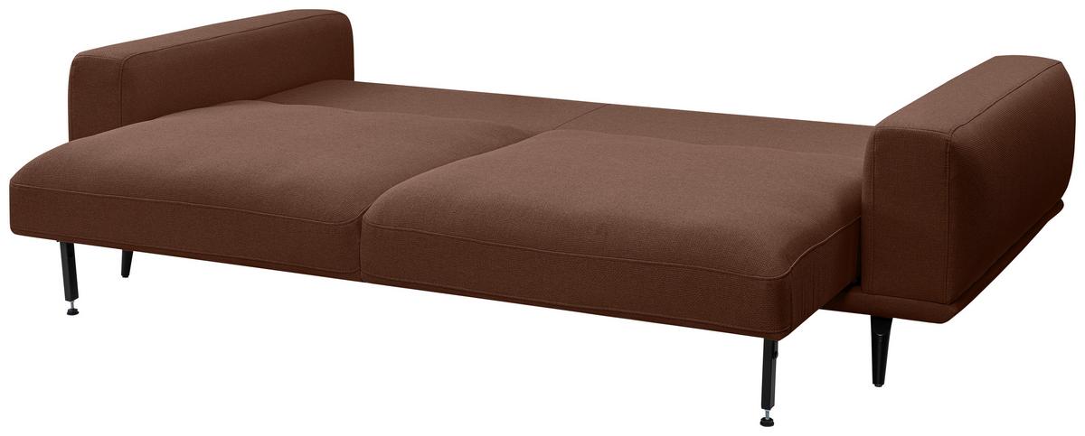 Canapea cu 3 locuri SELENE - maro, Modern, textil (242/89/115cm) - MID.YOU