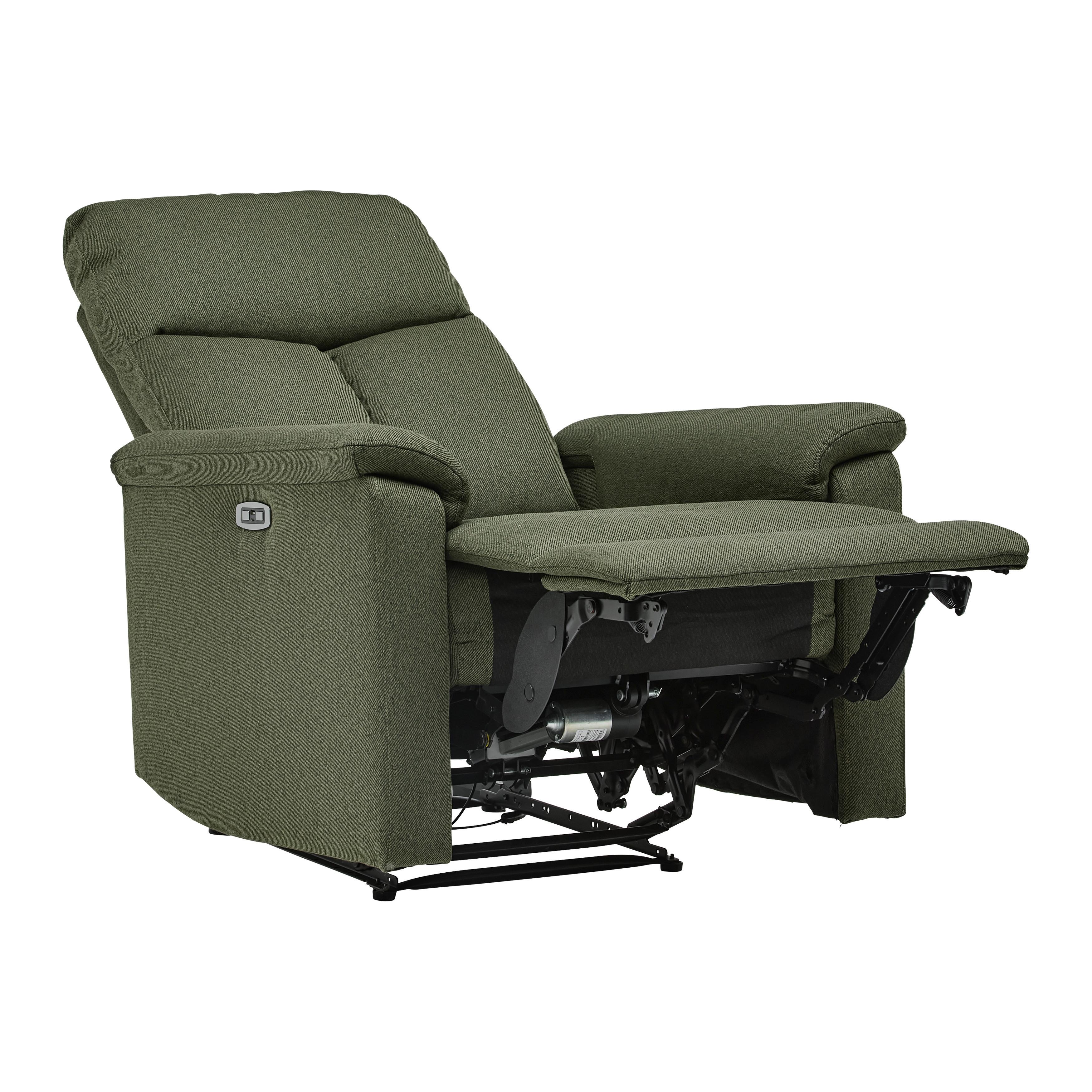 RELAXFÅTÖLJ LEWIS - grön/svart, Modern, metall/trä (81/108/94cm) - Mömax