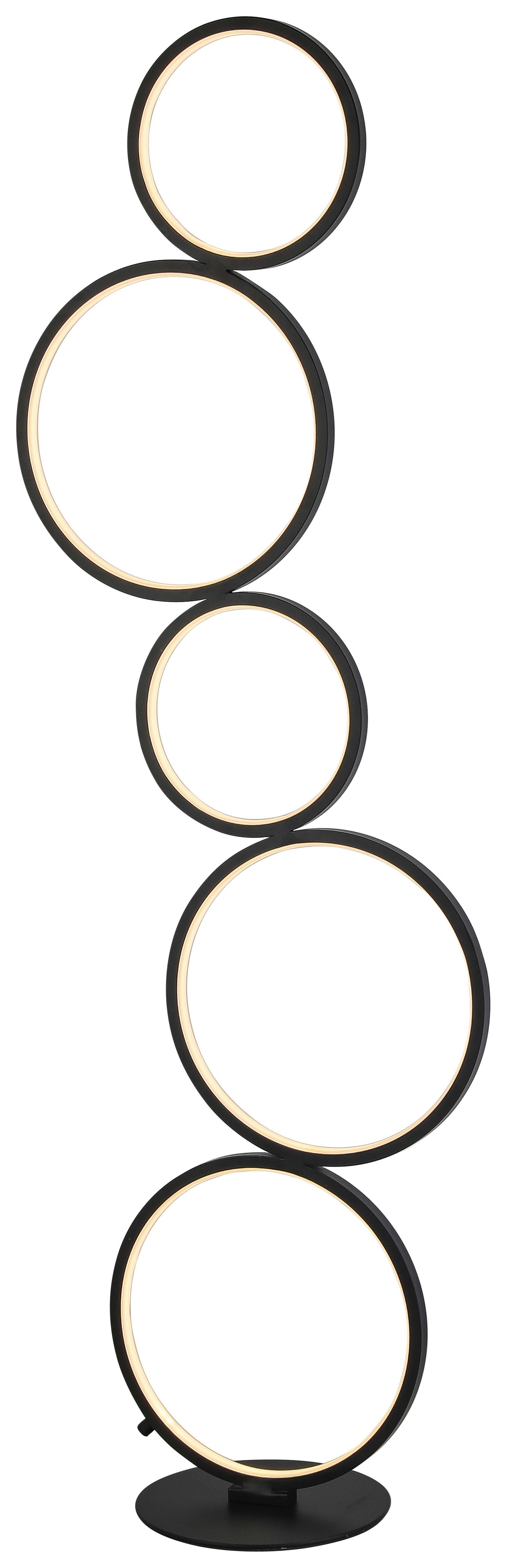 Podna Led Svjetiljka Javier - crna, Modern, metal/plastika (36/115cm) - Modern Living