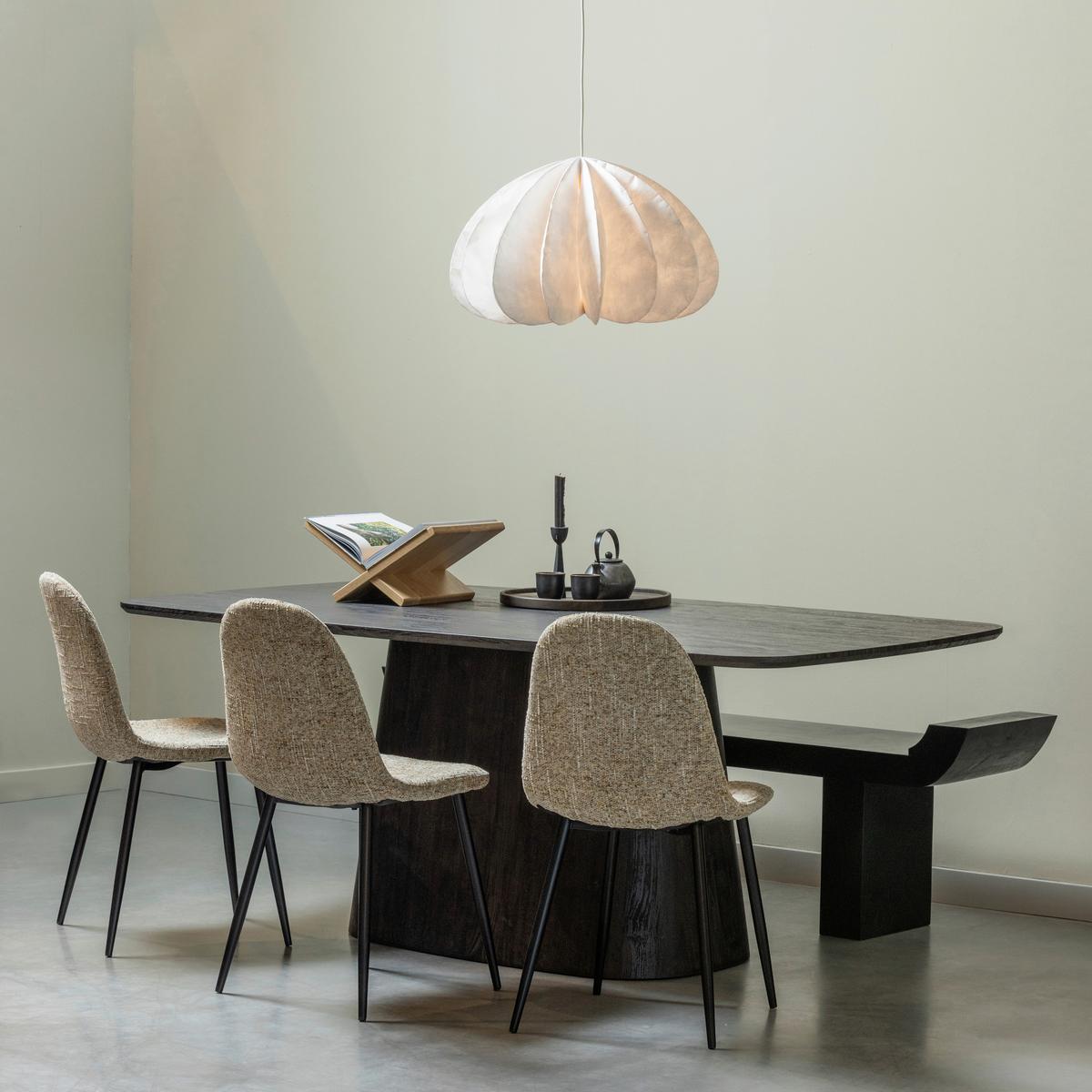 Esstisch Leah Dunkelbraun - Dunkelbraun, Design, Holzwerkstoff (200/105/76cm) - Livetastic