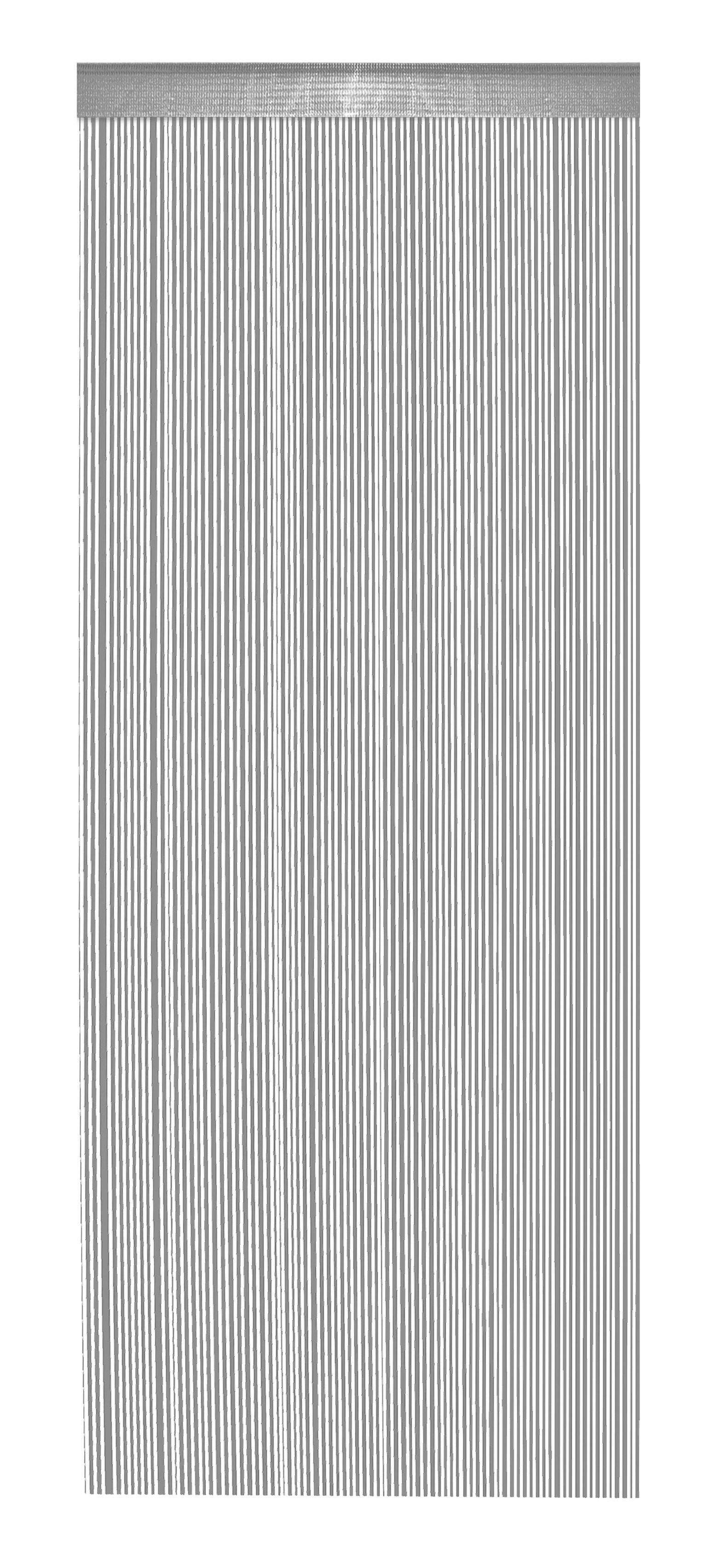 Zsinórfüggöny Hammer - ezüst, textil (90/245cm) - Best Price