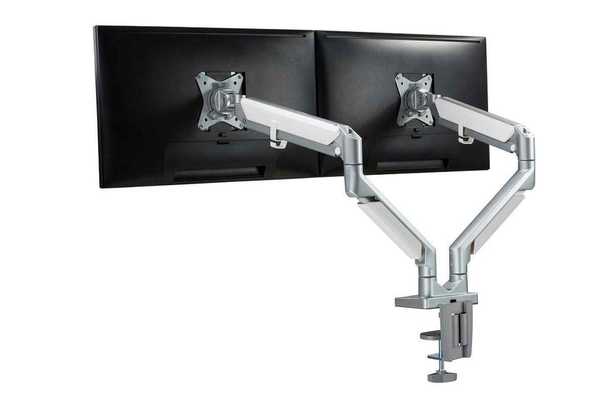 UCHWYT DO MONITORA CLEA 2 - biały/szary, Design, tworzywo sztuczne/metal (110/69,7/11,6cm) - Boxxx