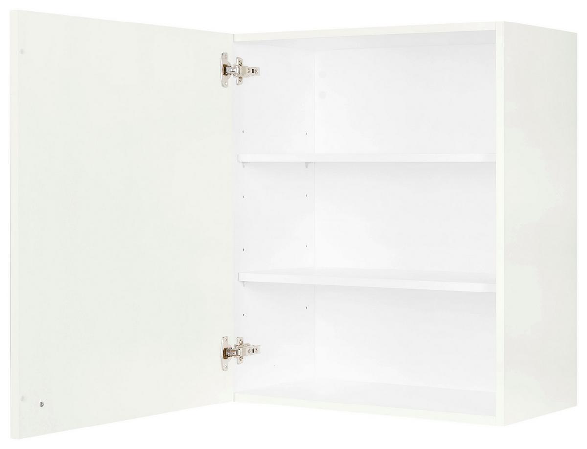 Küchenoberschrank Cascada Weiß - Schwarz/Weiß, MODERN, Holzwerkstoff/Metall (60/72/35cm) - Nobilia