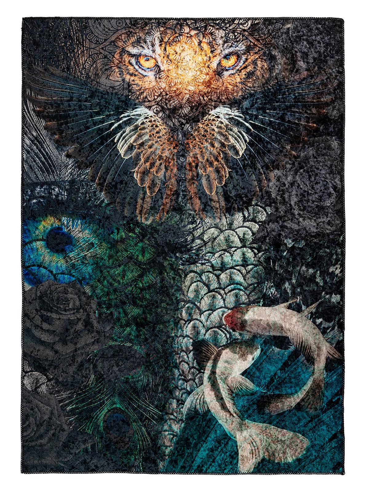 FLACHWEBETEPPICH MY EXOTIC - Multicolor, Trend, Textil (120/170cm) - Novel