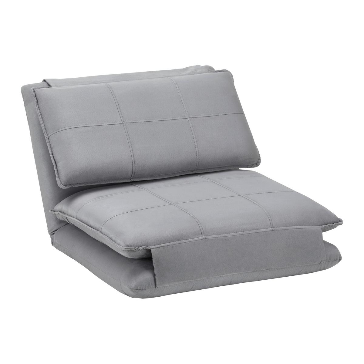 Fotelja Na Razvlačenje Eni - siva/crna, Moderno, metal/tekstil (73/56/72cm) - Bessagi Home