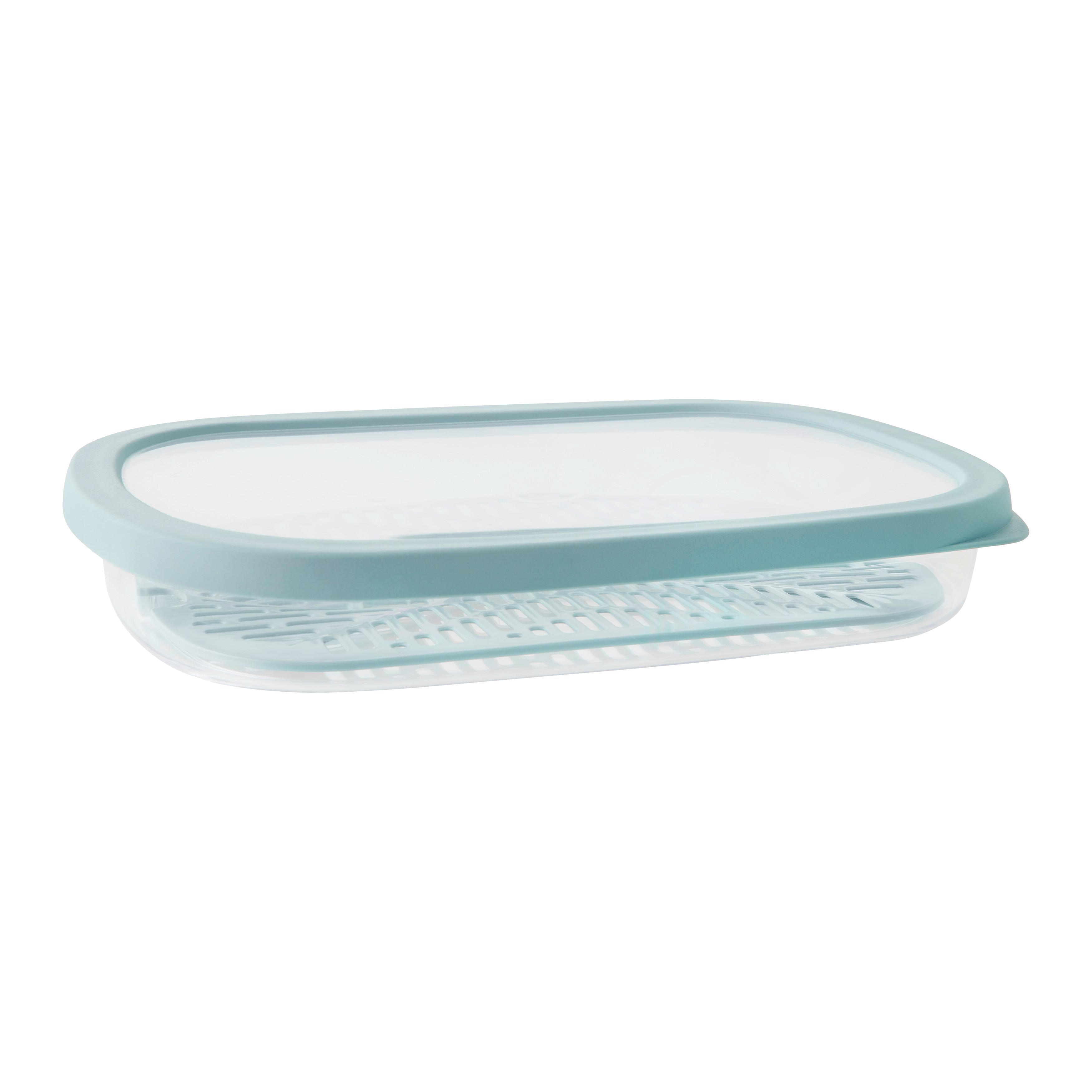 MATBEHÅLLARE AROMA SLICE SAVER 1,5L - ljusblå, Klassisk, plast (28,5/20,5/4,5cm) - Mömax