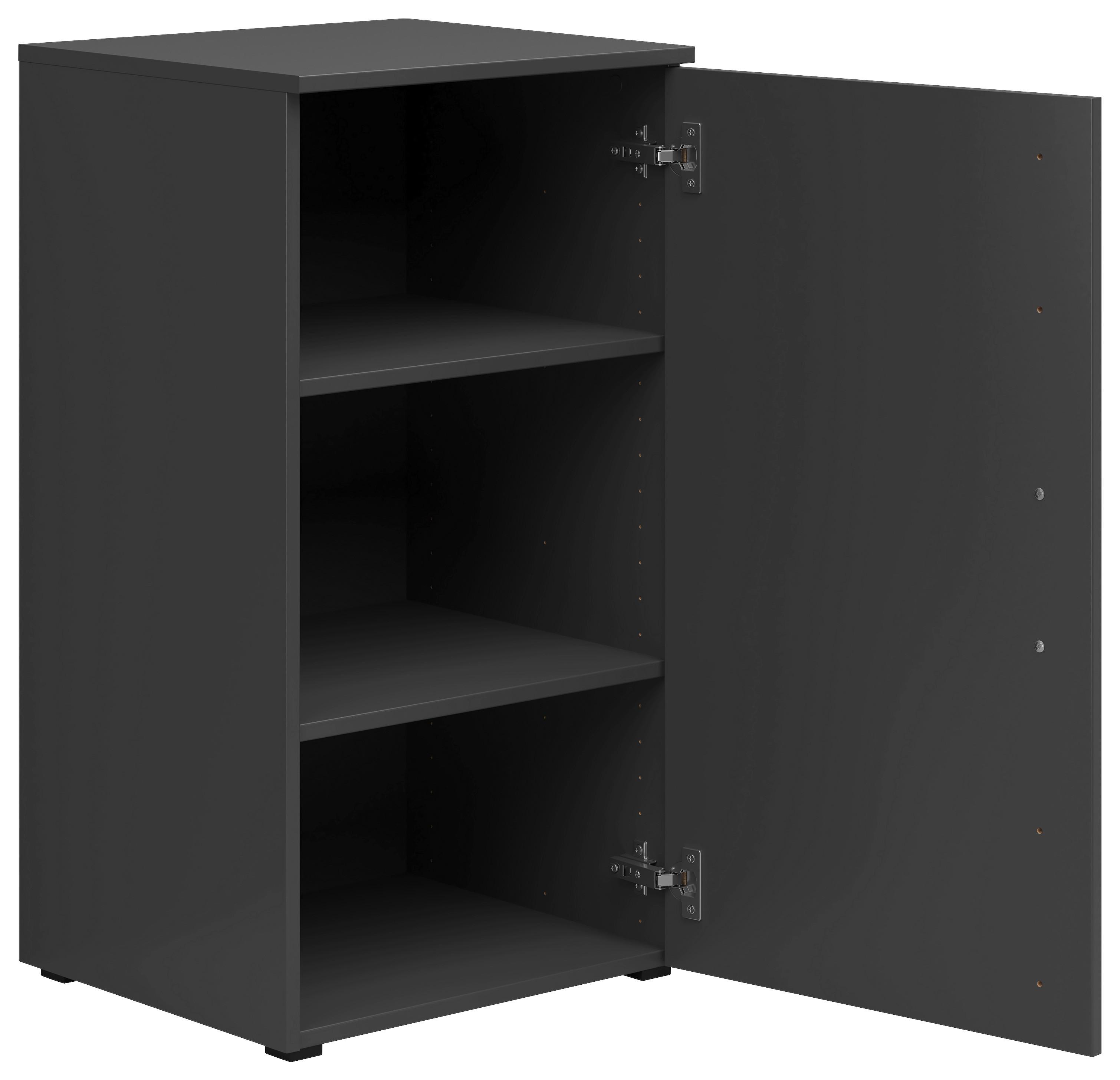 Comodă MULTI - grafit, Modern, material pe bază de lemn (45/83/40cm) - Modern Living