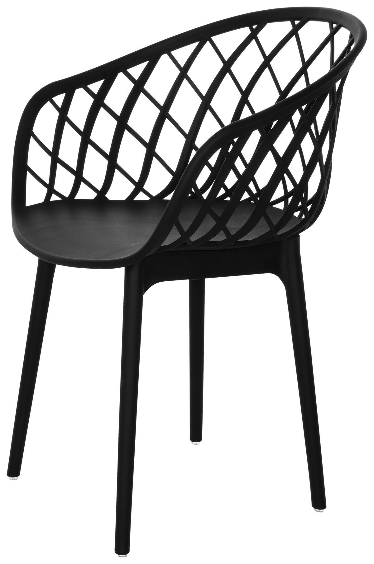 Konferenčni Stol Begio B, Črna - črna, Basics, umetna masa (57/76/53cm) - MID.YOU