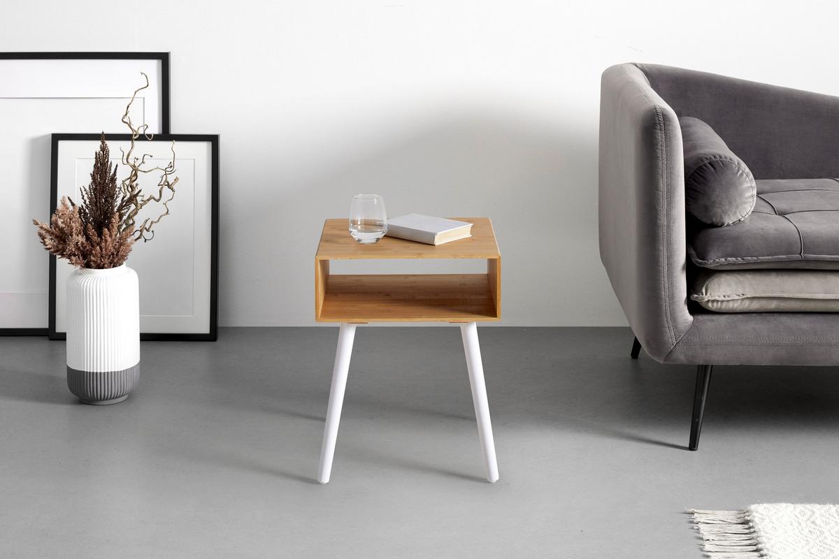 Mizica Conrad -Exklusiv- - bela/naravne barve, Moderno, les (40/50/39cm) - Mömax