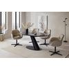 STOL MED ARMSTÖD LEONA - beige/svart, Design, metall/textil (61/87/63cm) - Mömax