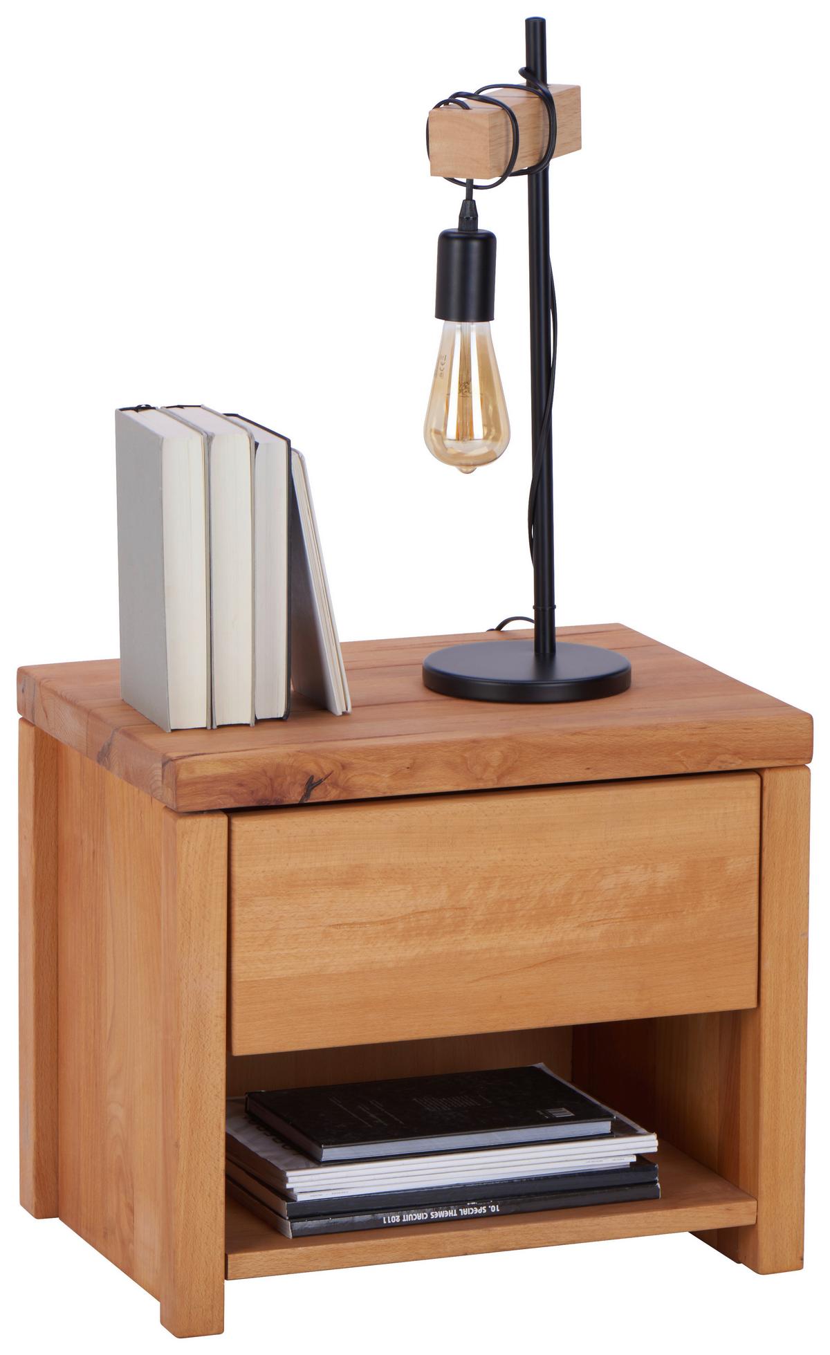 SZAFKA NOCNA AMAZON - Natur, drewno (50/43/38cm) - Linea Natura