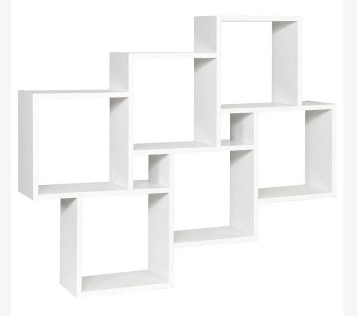REGAŁ ŚCIENNY LAURIO 2 - biały, Konventionell, materiał drewnopochodny (82/95/16cm) - MID.YOU