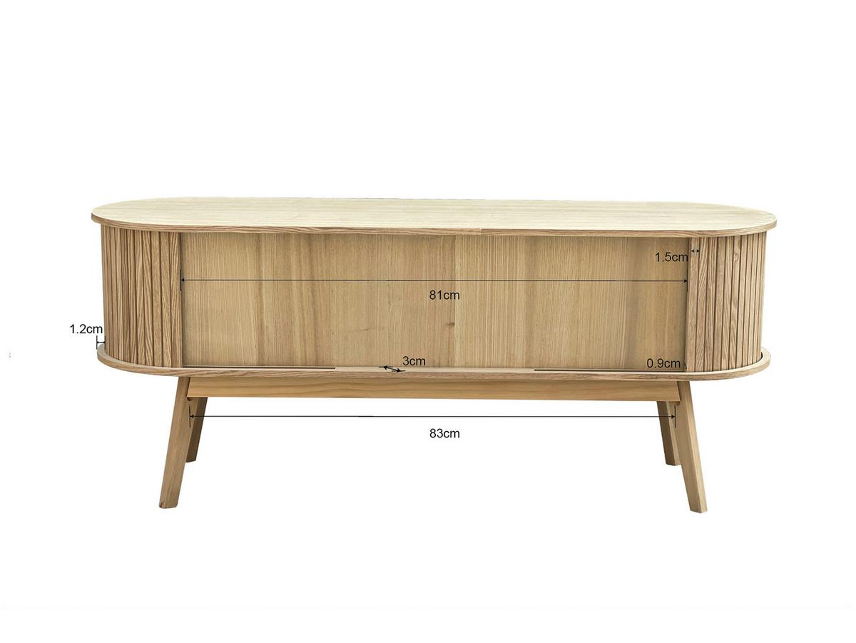 Lowboard Skandy Naturfarben - Naturfarben, MODERN, Holz/Holzwerkstoff (120/50/35cm) - Premium Living
