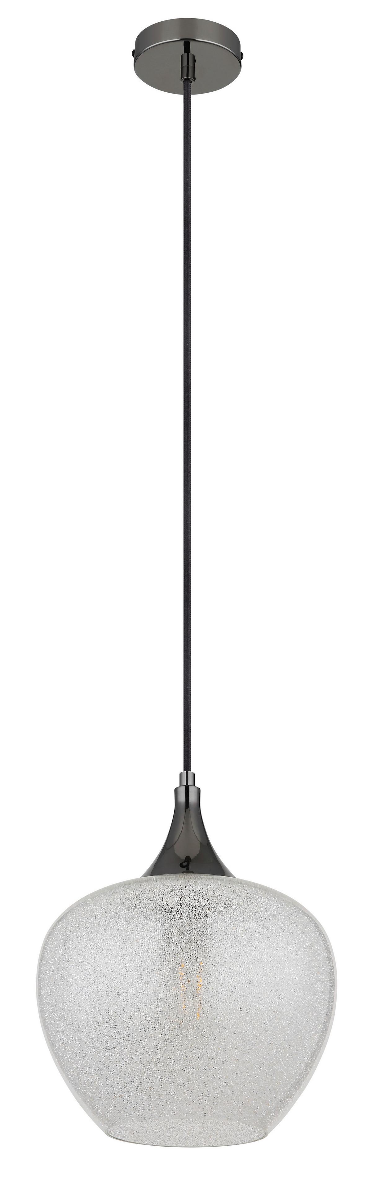 HÄNGELEUCHTE 15548HK - Klar/Chromfarben, Konventionell, Glas/Kunststoff (24/120cm) - Globo