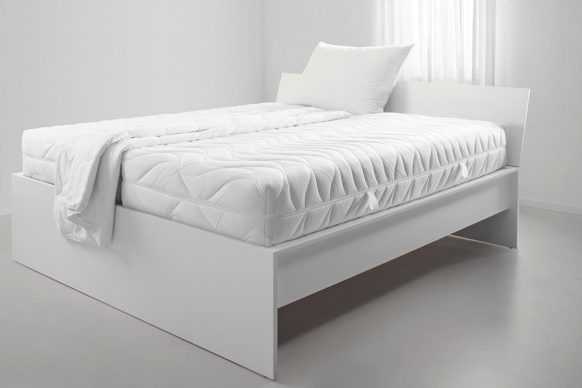 Taschenfederkernmatratze Kokos H3 ca. 80x200cm - Weiß, Textil (80/200cm) - Premium Living