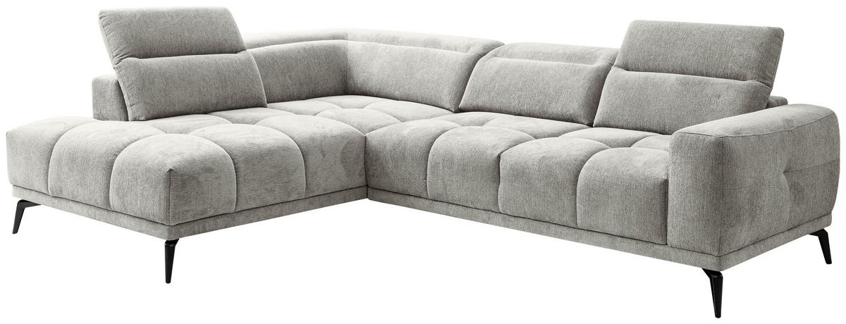 Kutna Garnitura Elch - zelena/svijetlo siva, Moderno, tekstil/metal (214/81-96/281 CMcm) - Premium Living