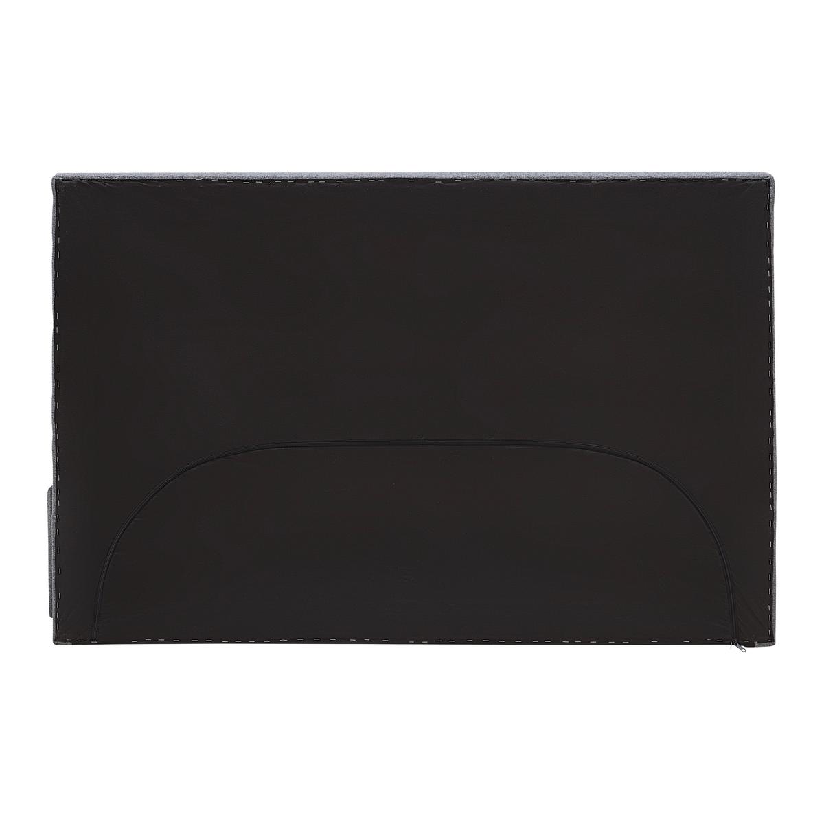 Boxspringbett Palermo in Grau ca. 140x200cm - Chromfarben/Grau, KONVENTIONELL, Kunststoff/Textil (140/200cm) - Based