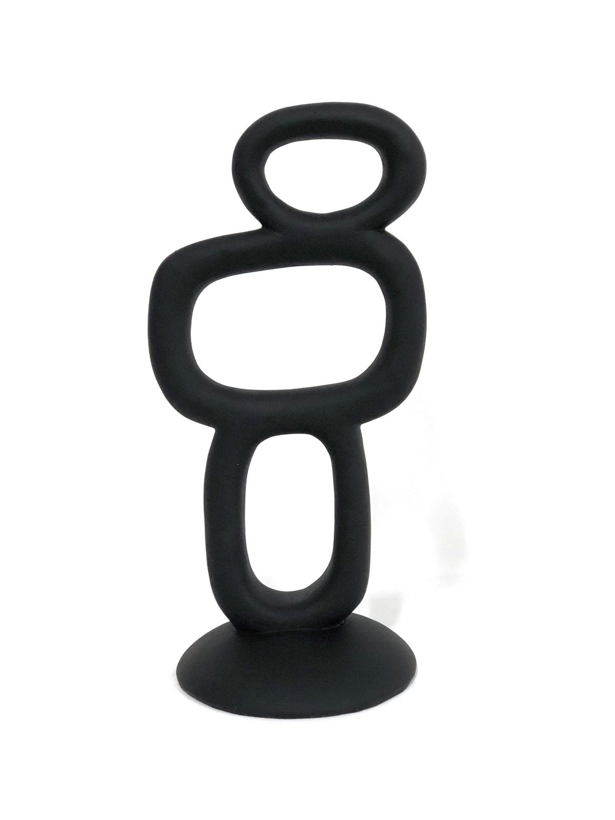 Skulptura Nele - črna, Romantika, umetna masa (13,5/28/10,8cm) - Mömax