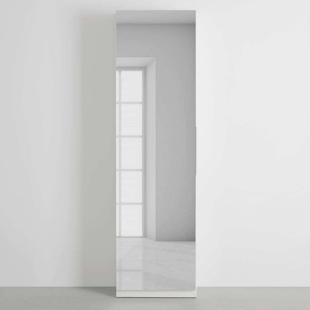 Schuhschrank Calma Weiss Schuhe bis Gr. 43 - Weiss/Alufarben, Konventionell, Holzwerkstoff/Kunststoff (50/179,7/20cm) - Mömax