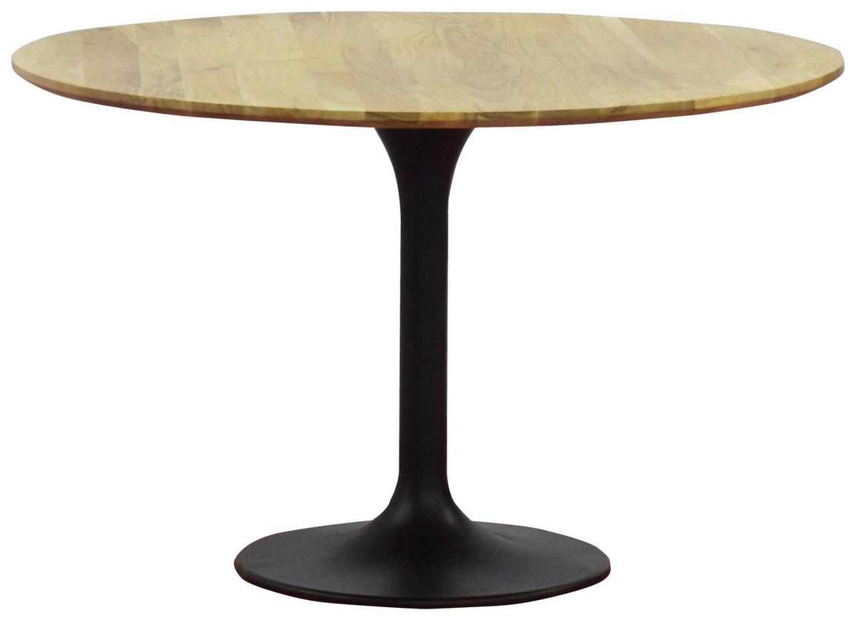 Étkezőasztal Hagen - akáciaszínű/fekete, Modern, fa/fém (120/76cm) - Mömax