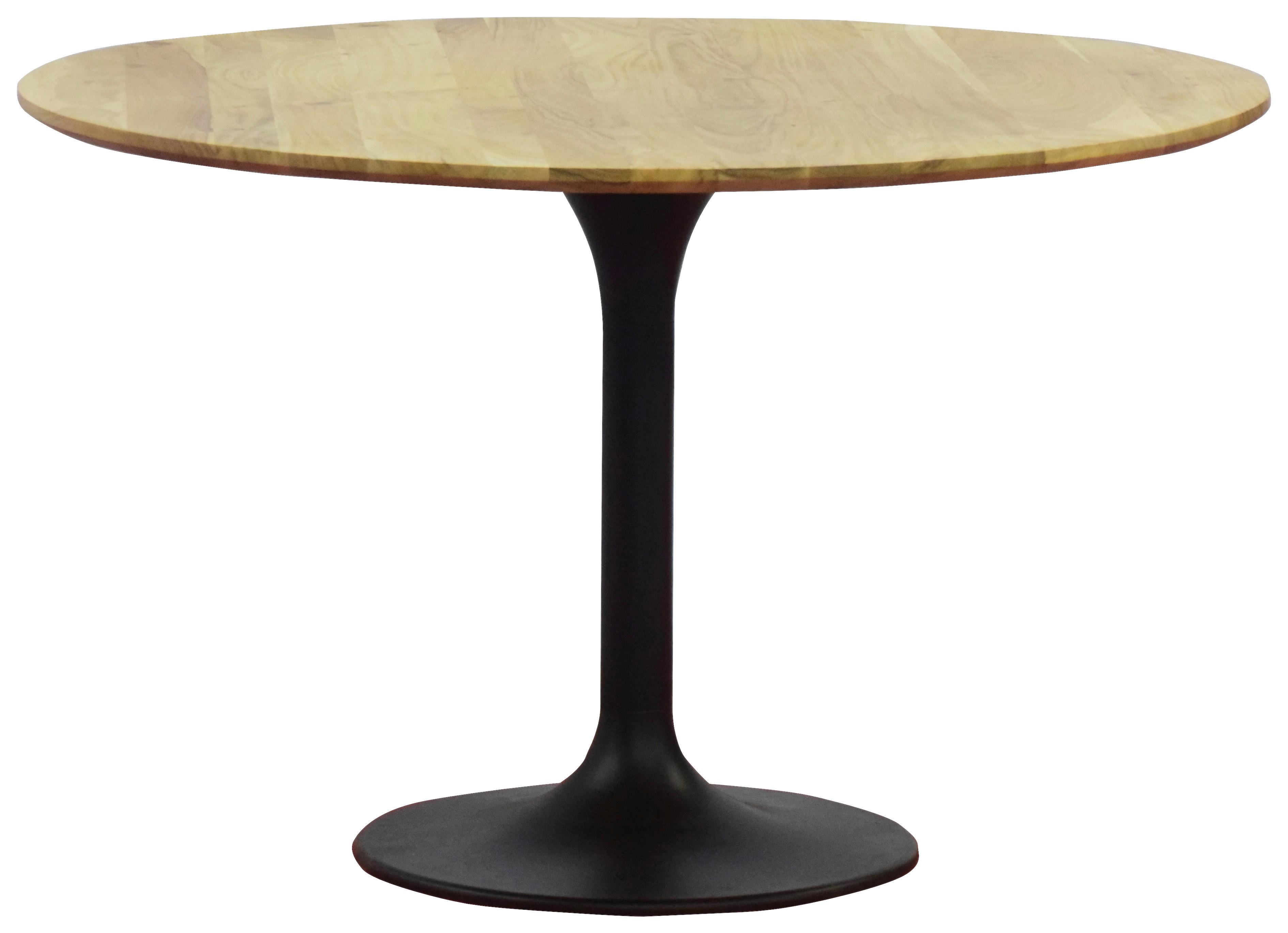 MATBORD HAGEN - svart/akaciefärgad, Modern, metall/trä (120/76cm) - Mömax