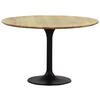 MATBORD HAGEN - svart/akaciefärgad, Modern, metall/trä (120/76cm) - Mömax