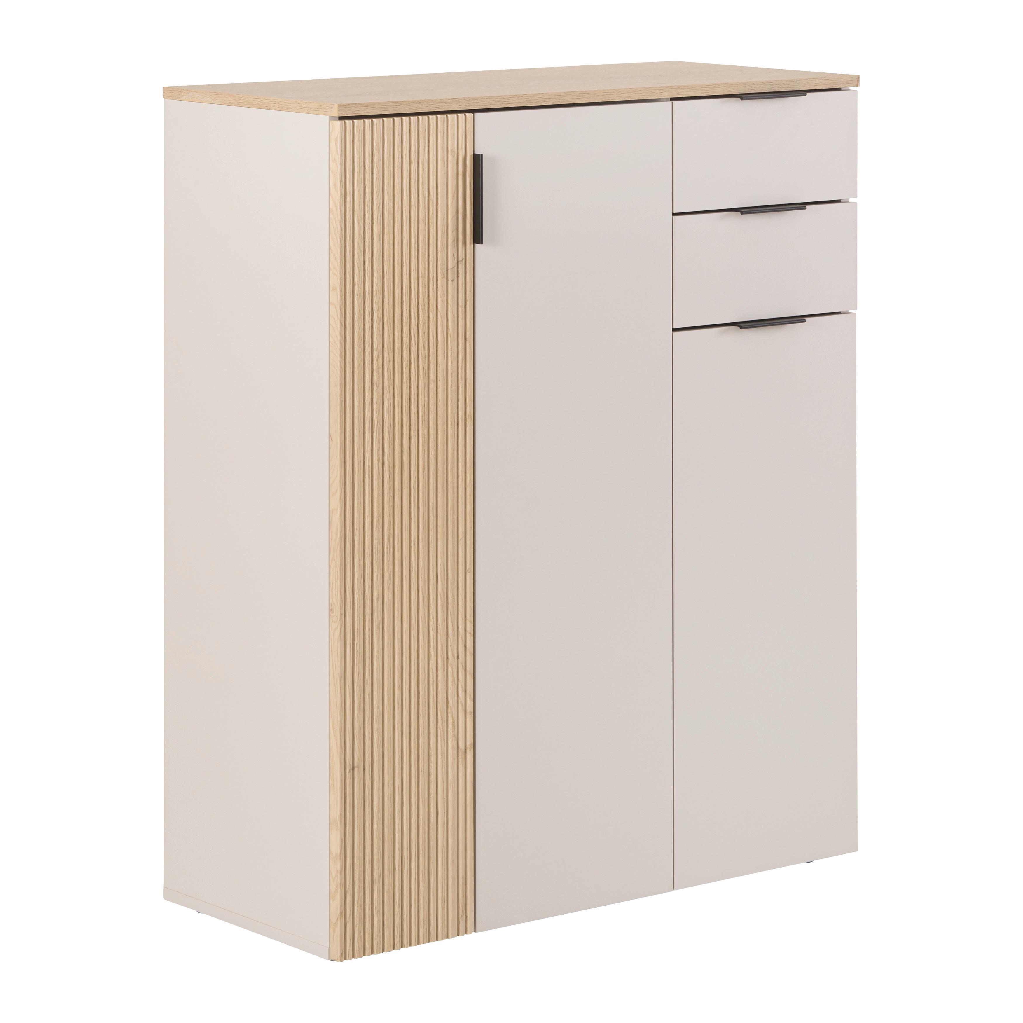 Cipelarnik Cannes - kašmir/boja hrasta, Moderno, pločasti materijal/plastika (90/110/40cm) - Modern Living