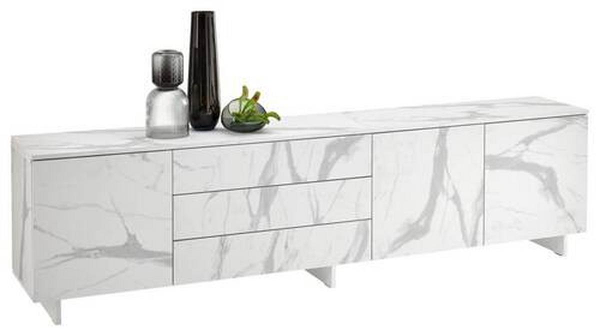 Lowboard in Weiss - Weiss, Design, Holzwerkstoff (230/60/38cm) - Mömax